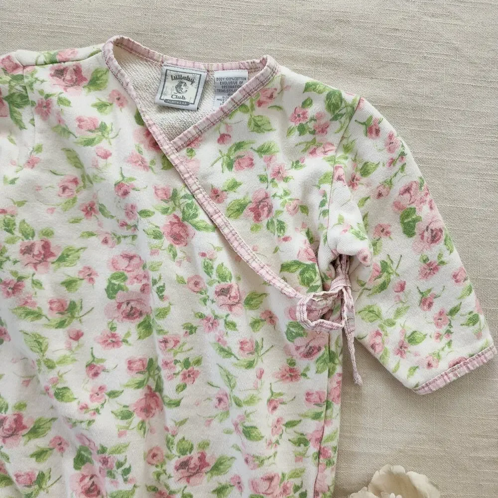 Vintage Floral Kimono Bodysuit 9-12 months